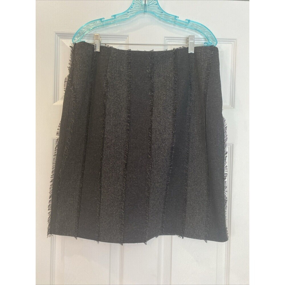 Richard Malcom Frayed A-line Dark Academia Career Skirt  Size 12
